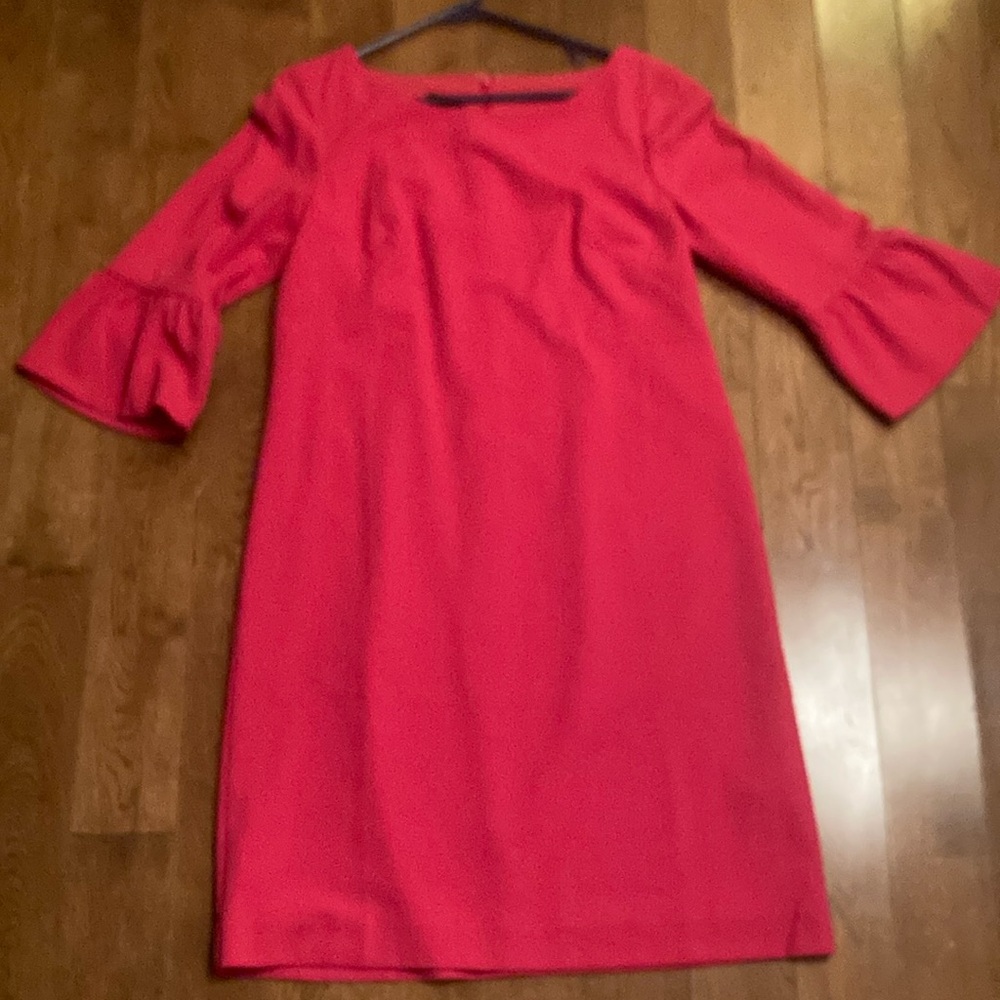 Talbots hot pink bell sleeve dress, EUC! Perfect for parties, graduation, etc